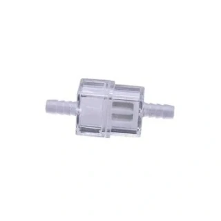 Palivový filter na motorku 6 mm (1/4") priehľadný