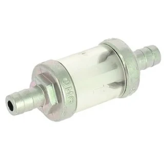 Palivový filter na motorku 8 mm rozoberateľný kovový