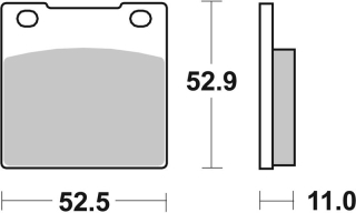SBS Brzdové doštičky 526HF