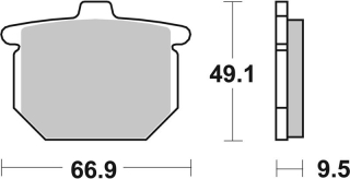 SBS Brzdové doštičky 517HF