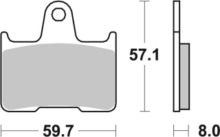SBS Brzdové doštičky 715LS