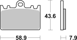 SBS Brzdové doštičky 666HS