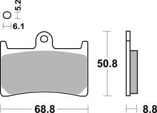 SBS Brzdové doštičky 639HF