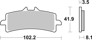 SBS Brzdové doštičky 841HS