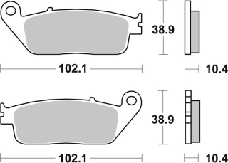 SBS Brzdové doštičky 654LS