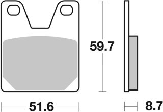 SBS Brzdové doštičky 733LS