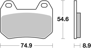 SBS Brzdové doštičky 746HF