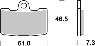 SBS Brzdové doštičky 856H.HS