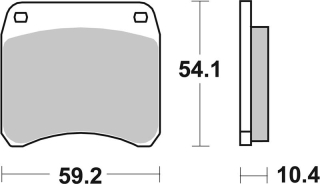 SBS Brzdové doštičky 523HF