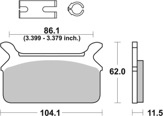 SBS Brzdové doštičky 668H.LS