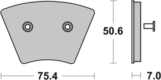 SBS Brzdové doštičky 679HF