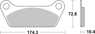 SBS Brzdové doštičky 553H.HF