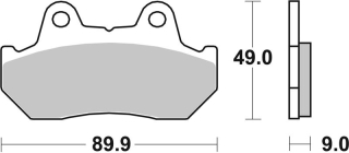 SBS Brzdové doštičky 572HS
