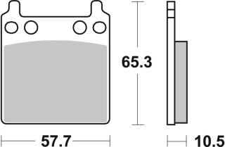 SBS Brzdové doštičky 509HF