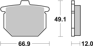 SBS Brzdové doštičky 508HF