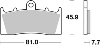 SBS Brzdové doštičky 743HS