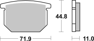 SBS Brzdové doštičky 534HF