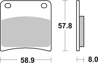 SBS Brzdové doštičky 620HF