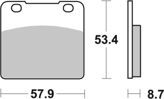 SBS Brzdové doštičky 577HS