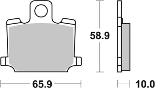 SBS Brzdové doštičky 535HF