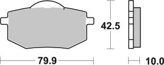SBS Brzdové doštičky 616HF