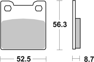 SBS Brzdové doštičky 701LS