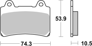 SBS Brzdové doštičky 590HS