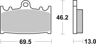 SBS Brzdové doštičky 789LS