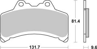 SBS Brzdové doštičky 682HF