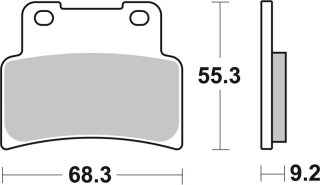 SBS Brzdové doštičky 844RS