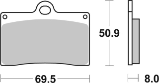 SBS Brzdové doštičky 566DC