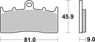 SBS Brzdové doštičky 778RS