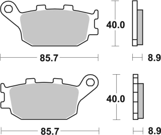 SBS Brzdové doštičky 657LS