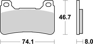 SBS Brzdové doštičky 809RS