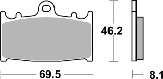 SBS Brzdové doštičky 631RS
