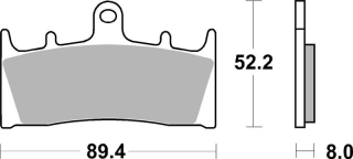 SBS Brzdové doštičky 686RS