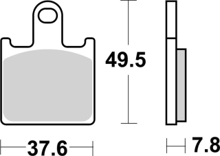 SBS Brzdové doštičky 838RS