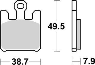 SBS Brzdové doštičky 788DC
