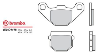 BREMBO brzdové dosky moto 07HO1118