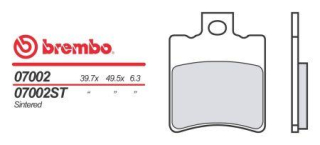 BREMBO brzdové dosky moto 07002