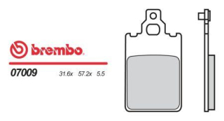 BREMBO brzdové dosky moto 07009