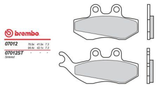 BREMBO brzdové dosky moto 07012