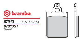 BREMBO brzdové dosky moto 07013