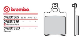 BREMBO brzdové dosky moto 07BB1305