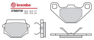 BREMBO brzdové dosky moto 07BB0708