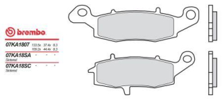 BREMBO brzdové dosky moto 07KA1807