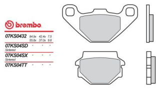 BREMBO brzdové dosky moto 07KS04TT