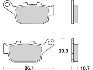 BREMBO brzdové dosky moto 07029