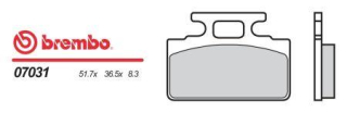 BREMBO brzdové dosky moto 07031