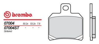 BREMBO brzdové dosky moto 07004